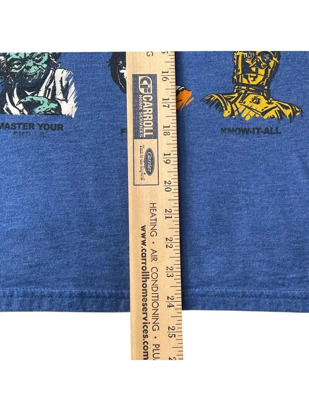 Star Wars Mens LG Blue Graphic T Shirt Movie Character Tee